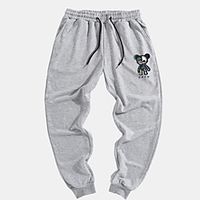 Men's Stylish Classic Style Jogger Sweatpants Elastic Drawstring Design Print Full Length Pants Casual Micro-elastic Graphic Skull Outdoor Sports Mid Waist Black Gray S M L XL XXL Lightinthebox - thumbnail