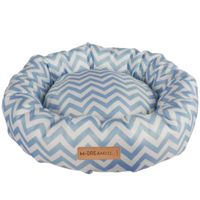 M-PETS Tasmania Round Cushion Blue/White