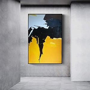 Handmade Oil Painting Canvas Wall Art Decoration Modern Abstract Color Block for Home Decor Rolled Frameless Unstretched Painting Lightinthebox