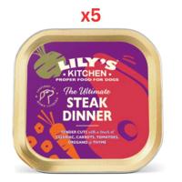 Lily's Kitchen The Ultimate Steak Dinner Wet Dog Food 150G (Pack of 5)