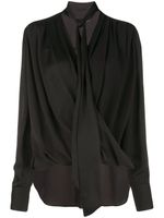 Derek Lam draped shirt - Black