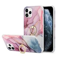 Phone Case For Apple Classic Series iPhone 13 Pro Max 12 11 SE 2022 X XR XS Max 8 7 Bumper Frame Shockproof with Stand Marble TPU PC miniinthebox - thumbnail