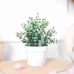 Realistic Artificial Money Plant Potted Plant Lightinthebox