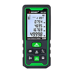 SNDWAY Laser Distance Meter Digital Range SW-50G 50m Rangefinder Trena Lazer Tape Measure Ruler Roulette Measurer Tool Lightinthebox