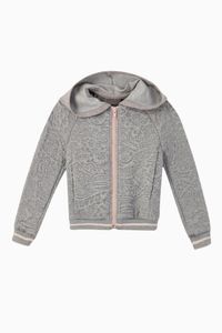 Sakura, Cranes & Koi Hooded Cardigan