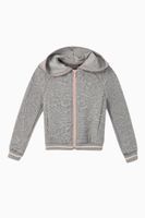 Sakura, Cranes & Koi Hooded Cardigan - thumbnail