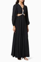 Tierneigh Cutout Maxi Dress in Viscose Blend - thumbnail