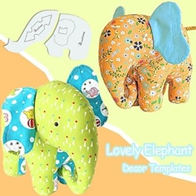Lovely Elephant Decor Template- with Instructions, Memory Bear Template Ruler Set, Lovely Decor Template, Elephant Kitchen Decor Lovely Elephant Decor Template,Acrylic Template Lightinthebox