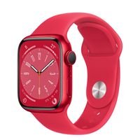 Apple Watch Series 8 (GPS), 41mm, (PRODUCT) RED Aluminium Case with (PRODUCT) RED Sport Band