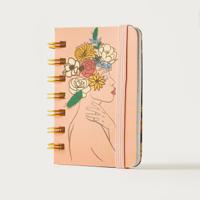 Punch Studio Portrait Print Spiral Bound Ruled Notepad