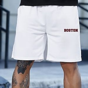 Men's Stylish Classic Style Active Shorts Elastic Drawstring Design Front Pocket Print Short Pants Sports Outdoor Casual Graphic Prints Skull Cotton Blend Comfort Breathable Mid Waist 1 2 3 4 5 S M L miniinthebox