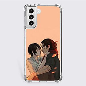 Attack on Titan Cartoon Characters Phone Case For S22 S21 S20 Plus Ultra FE S10 S9 S8 S7 Plus Edge A32 A22 A12 A02 A21s Unique Design Protective Case Shockproof Dustproof Back Cover TPU Lightinthebox