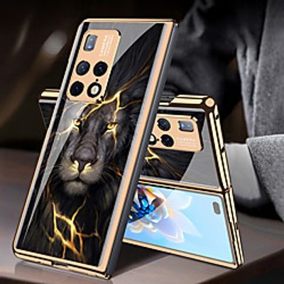 Phone Case For Huawei Full Body Case Huawei Mate X2 Pattern Geometric Pattern Tempered Glass PC miniinthebox