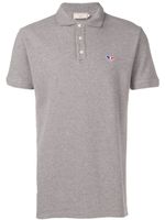 Maison Kitsuné logo embroidered polo shirt - Grey