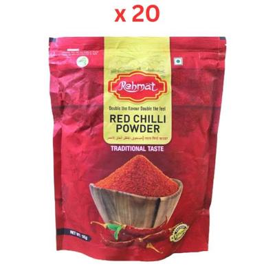 Rehmat Red Chilli Powder 1Kg Pack of 20