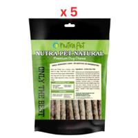 Nutrapet Munchy Sticks 300gm For Dogs White Milk (Pack Of 5)