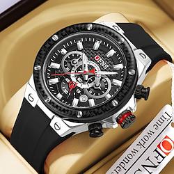 Men Quartz Watch Outdoor Fashion Casual Wristwatch Luminous Calendar Waterproof Decoration Silicone Gel Watch Lightinthebox