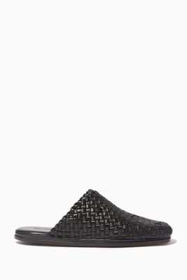 Intreccio Nappa Backless Slippers
