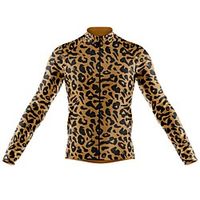 21Grams Men's Long Sleeve Cycling Jersey Spandex Khaki Brown Bike Top Mountain Bike MTB Road Bike Cycling Quick Dry Moisture Wicking Sports Clothing Apparel  Athleisure Lightinthebox - thumbnail