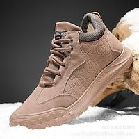 Men's Boots Retro Walking Casual Daily Leather Comfortable Booties / Ankle Boots Loafer Brown Grey Spring Fall miniinthebox