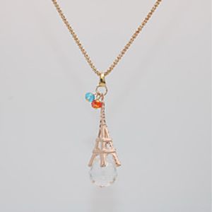 Women's Pendant Necklace Statement Necklace Classic Tower Eiffel Tower Unique Design Fashion Modern European Chrome Rose Gold Plated Rose Gold 70 cm Necklace Jewelry 1pc For Carnival Holiday Birthday miniinthebox