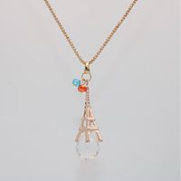 Women's Pendant Necklace Statement Necklace Classic Tower Eiffel Tower Unique Design Fashion Modern European Chrome Rose Gold Plated Rose Gold 70 cm Necklace Jewelry 1pc For Carnival Holiday Birthday miniinthebox - thumbnail