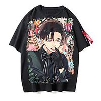 Inspired by Attack on Titan Eren Jaeger Mikasa Ackerman Levi·Ackerman Cosplay Costume T-shirt Polyester / Cotton Blend Pattern Harajuku Graphic Kawaii T-shirt For Men's / Women's / Couple's miniinthebox Inspired by Attack on Titan Eren Jaeger Mikasa Ackerman Levi·Ackerman Cosplay Costume T-shirt Polyester / Cotton Blend Pattern Harajuku Graphic Kawaii T-shirt For Men's / Women's / Couple's miniinthebox