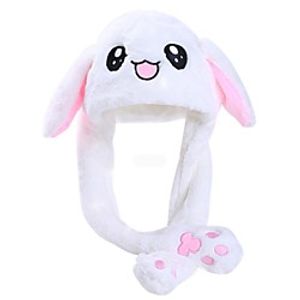 Halloween Rabbit Hat Moving Ears Cute Cartoon Toy Hat Kawaii Funny Hat Birthday Gift Bunny Plush Cap Winter Hat For Kids Adult Girlfriend miniinthebox