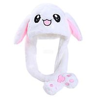 Halloween Rabbit Hat Moving Ears Cute Cartoon Toy Hat Kawaii Funny Hat Birthday Gift Bunny Plush Cap Winter Hat For Kids Adult Girlfriend miniinthebox - thumbnail