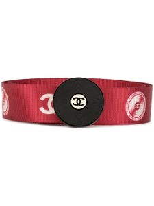 Chanel Pre-Owned record motif belt - Red