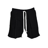 Men's Casual  Sporty Athleisure Quick Dry Breathable Sports Daily Beach Chinos Shorts Pants Solid Color Short Drawstring Elastic Waist Black Dark Gray Navy Blue Gray Lightinthebox - thumbnail