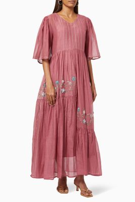 Blair Maxi Dress in Cotton Silk Blend Blair Maxi Dress in Cotton Silk Blend