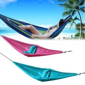 260X140CM 2 People Patio Garden Hammock Sets Portable Travel Camping Swing Beach Sleeping Bed