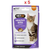 VetIQ Healthy Bites Serene Calming Cat Treats 65g (Pack of 5)