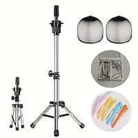 Mini Mannequin Head Stand Adjustable MINI Tripod Stand Holder Hairdressing Training Head Mold Mannequin Salon Hair Clamp Lightinthebox - thumbnail