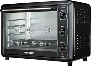 Sharp 2000W Electric Toaster Oven with Convection Function, 60-Liter, 220V - EO60K