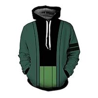 one piece roronoa zoro cosplay costume jolly rogers hoodies sweater unisex (l, pullover) miniinthebox - thumbnail