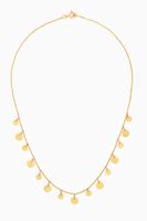 Hammered Coin Charm Necklace in 18kt Yellow Gold Hammered Coin Charm Necklace in 18kt Yellow Gold