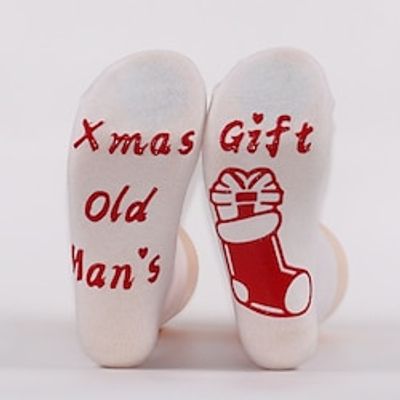 Santa Claus Christmas Socks Crew Sock Men's Women's Christmas Christmas Cotton Socks Lightinthebox