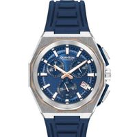 Quantum Men's VR34B14 Movement Watch, Chronograph Display and Silicone Strap - PWG1078.399, Blue