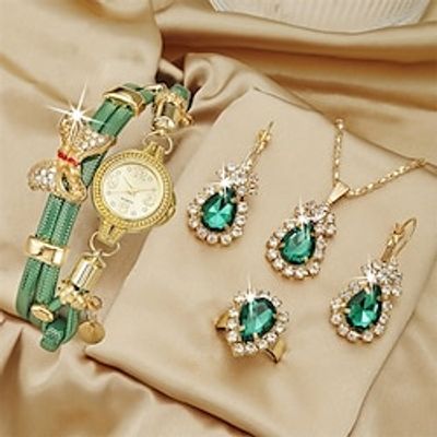 5pcsset Women's Watch Cute Bow Flower Quartz Bracelet Watch Elegant Rhinestone Analog Wrist Watch Jewelry Set Gift For Mom Her Lightinthebox 5pcsset Women's Watch Cute Bow Flower Quartz Bracelet Watch Elegant Rhinestone Analog Wrist Watch Jewelry Set Gift For Mom Her Lightinthebox