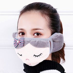 Cartoon Cute Earmuffs Mouth Muffs Mask