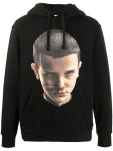 Ih Nom Uh Nit Eleven print drawstring hoodie - Black