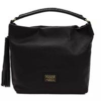 Pompei Donatella Elegant Black Leather Shoulder Bag - PO-5798