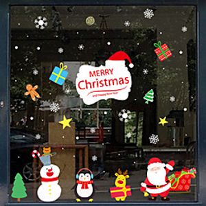 Christmas decorations Window Electrostatic Decoration Lovely Santa Claus Wall Sticker New Year Art Home Decor miniinthebox