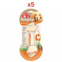 8In1 Delights Bone Chicken Medium For Dogs (Pack Of 5)