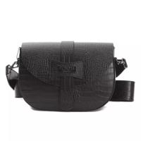 Pompei Donatella Elegant Croc-Effect Leather Crossbody Bag (PODO-5820)