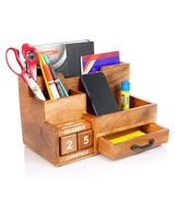 Luxe Designs Natural Desk Organizer