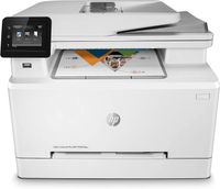 HP M283FDW Color LaserJet Pro Multi-Function Printer, Print, Copy, Scan, Fax, 22 ppm Print Speed, 600 x 600 dpi Resolution, 2.7" Color Touchscreen, 50-Page ADF for Scanning and Copying