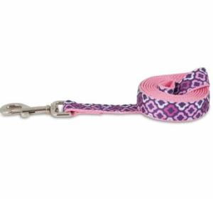 Petmate Aspen Pet Dog Leash 1 Inch X 6 Inch, Purple Geo